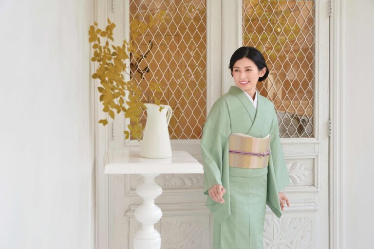 着付教室でおすすめの訪問着と帯の写真