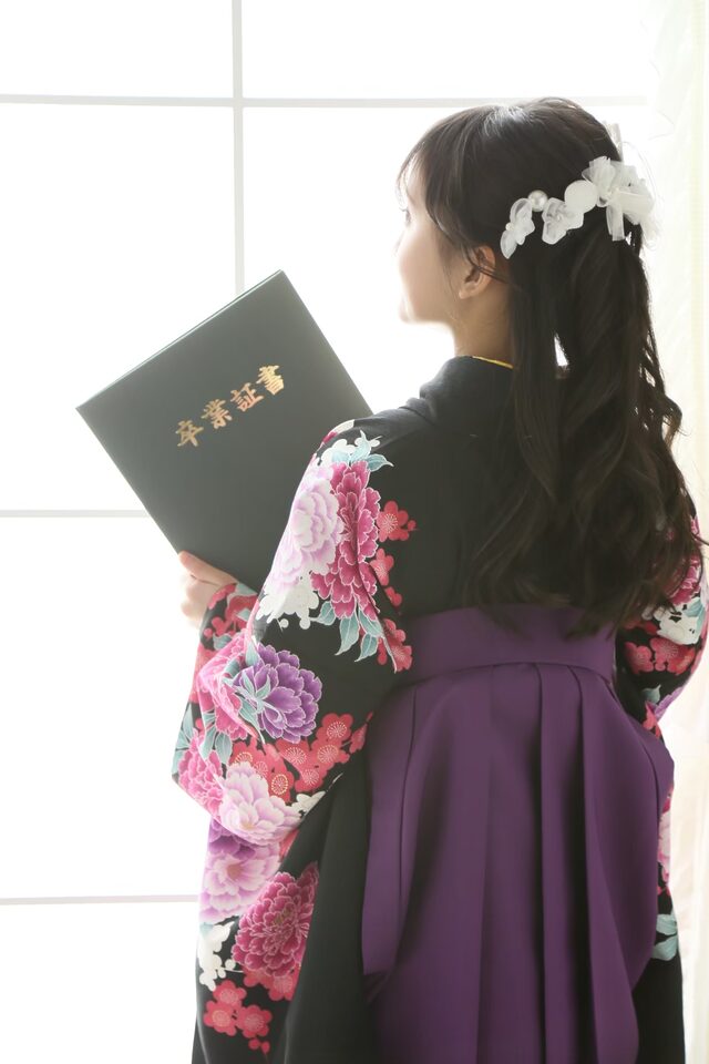 小学生袴レンタル、髪型アレンジ