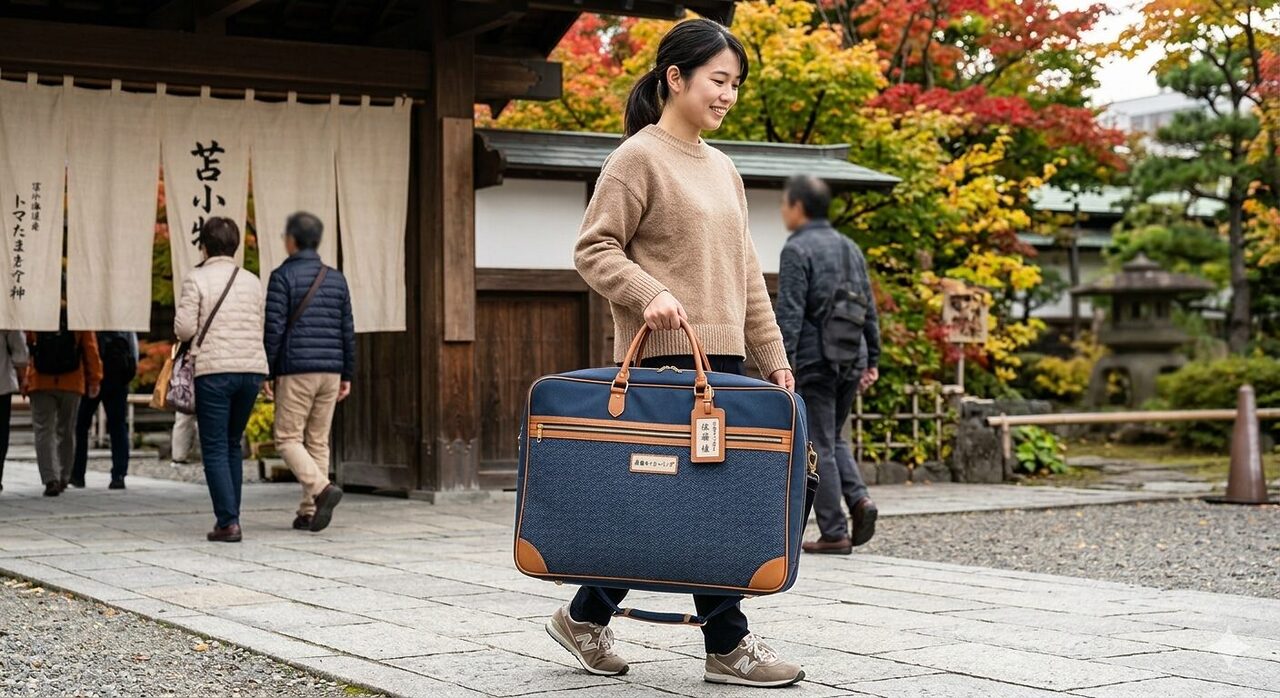 卒業式や卒園式、成人式の振袖や訪問着の持ち運びの写真